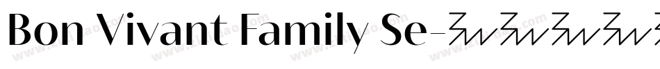 Bon Vivant Family Se字体转换